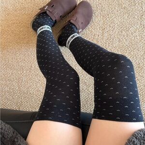 Japanese Fair Isle Nordic Knit Mori Girl Over Knee Socks